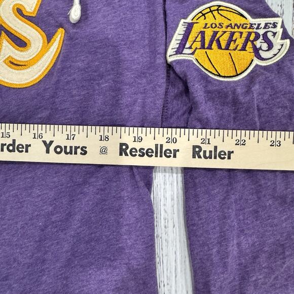 Mitchell & Ness Lakers Hoodie Men’s M Purple/Gold HWC Pullover Cotton VTG Style - Picture 4 of 8